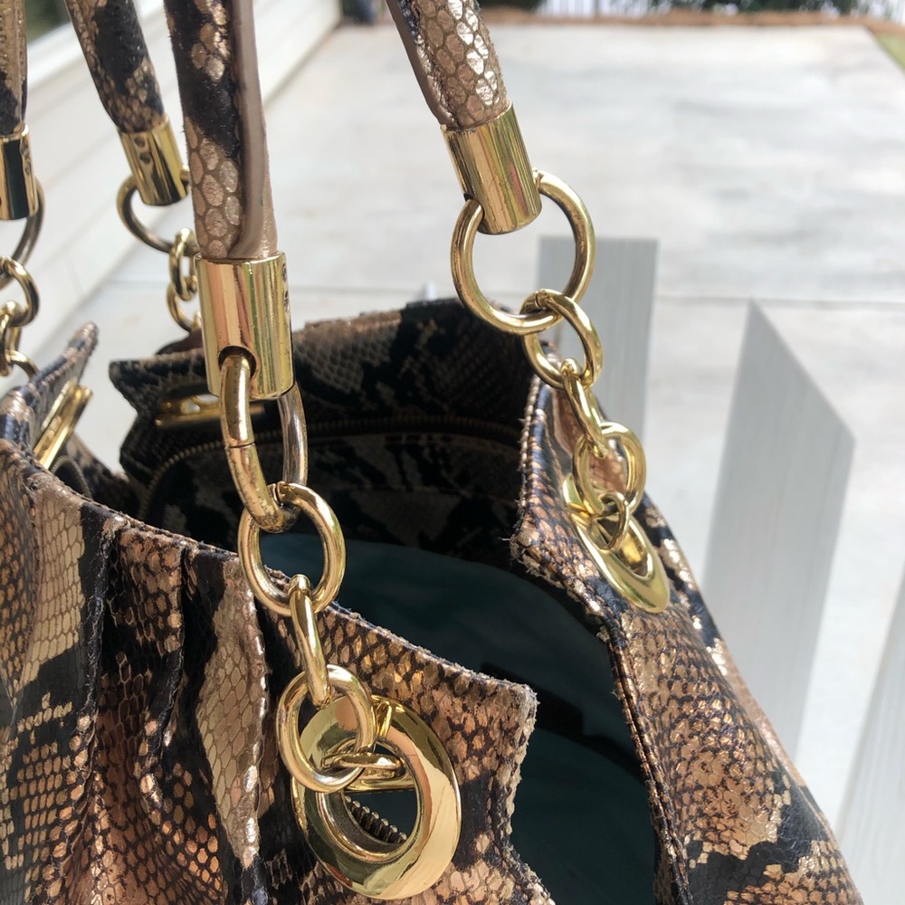 Cynthia Rowley Python Leather Purse - image 5